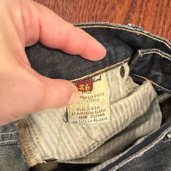 7 For All Mankind Distressed Bootcut Jeans - Picture 6 of 6